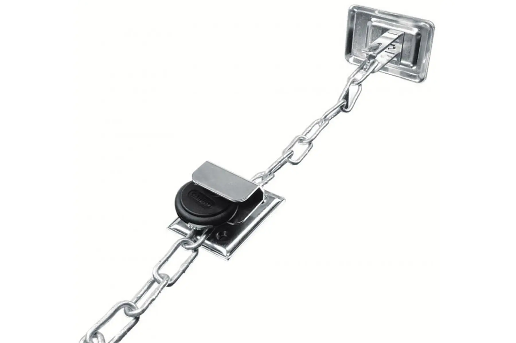 ABUS Gitterrostsicherung mit Kette und Wandbefestigung