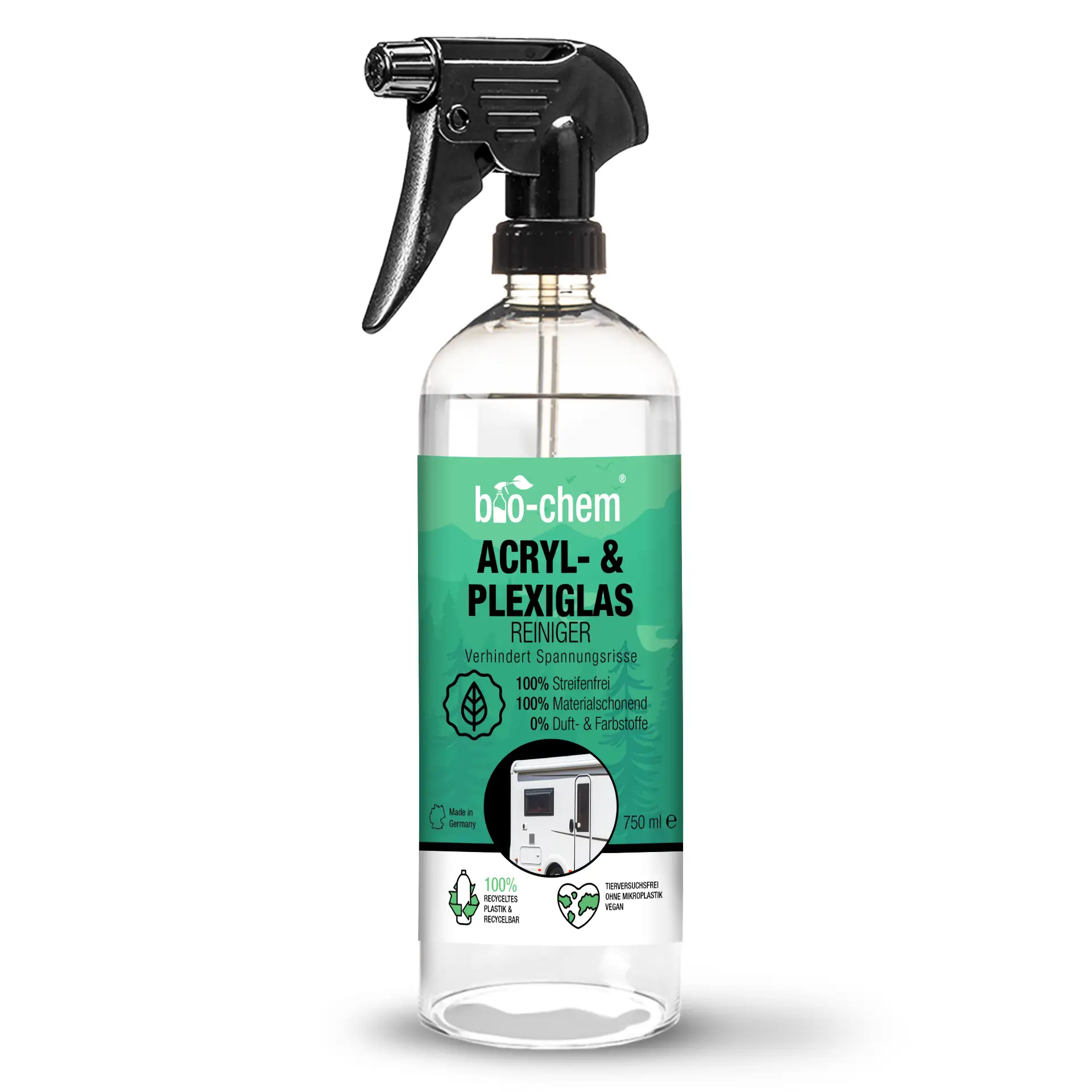 bio-chem Acryl- und Plexiglasreiniger, 750-ml-Sprühflasche